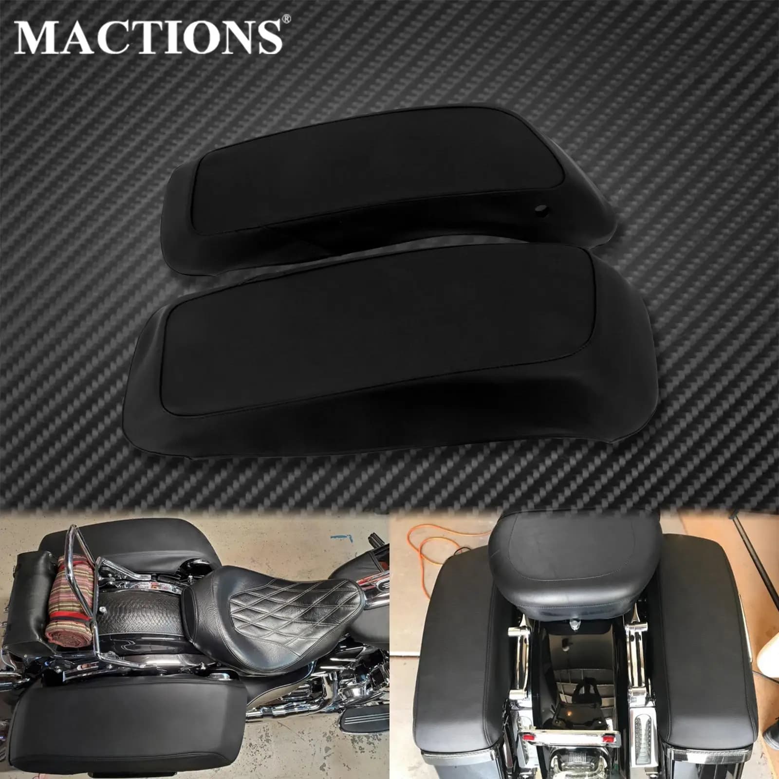 Housse de selle de moto étanche, housse en cuir anti-poussière pour haut-parleur Harley Touring Street Electra Glide FLH 14-Up