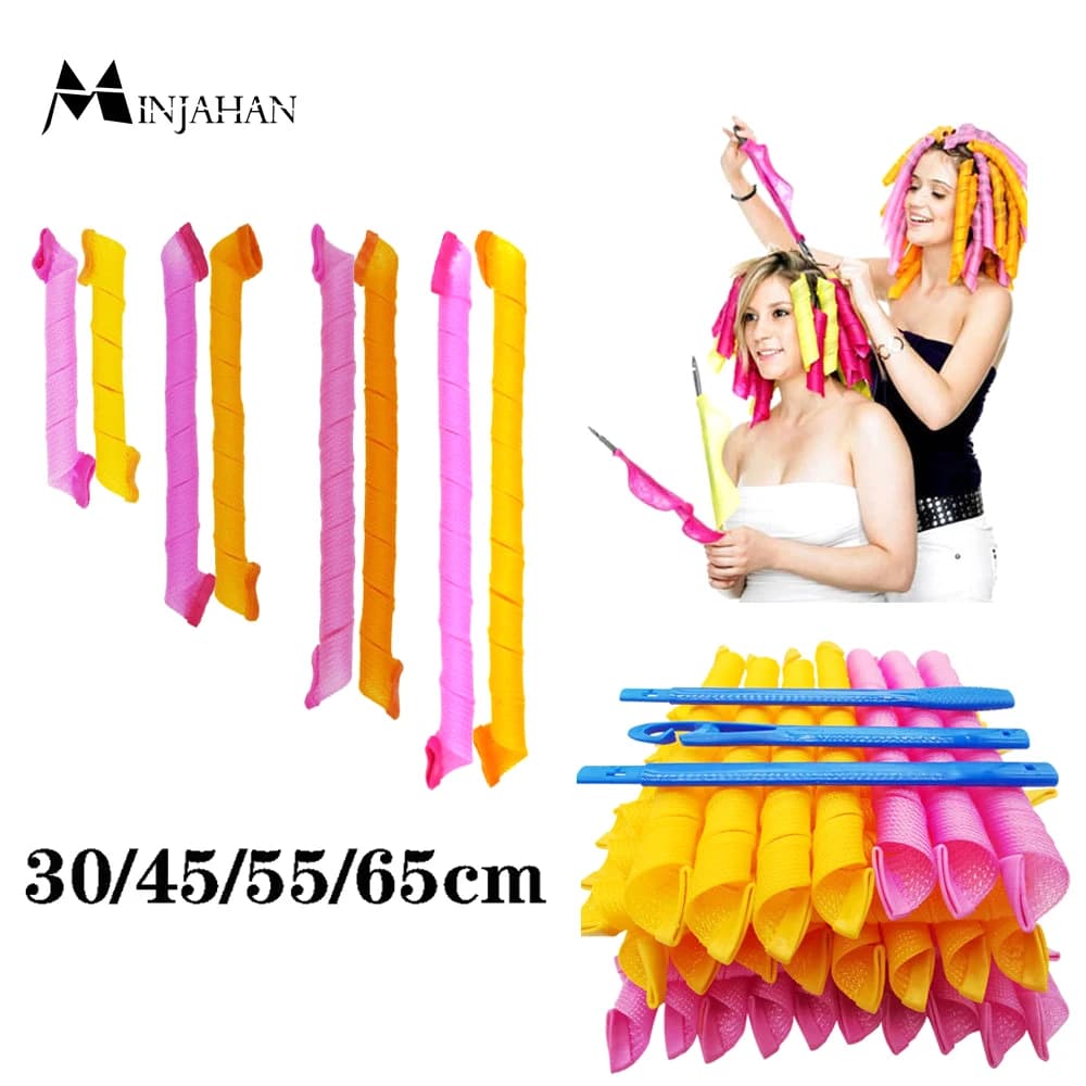 Bigoudis (30/45/55/65 cm) forme d'escargot pas forme d'onde spirale boucles rondes bigoudi doux bigoudi magique bigoudis bricolage