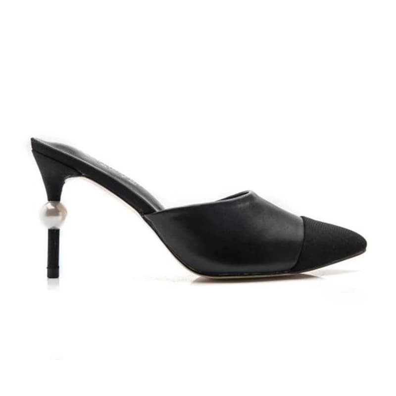 Sandales à talons aiguilles pour femmes, pantoufles pointues Parker, chaussures de mariage, fête féminine, nouveau