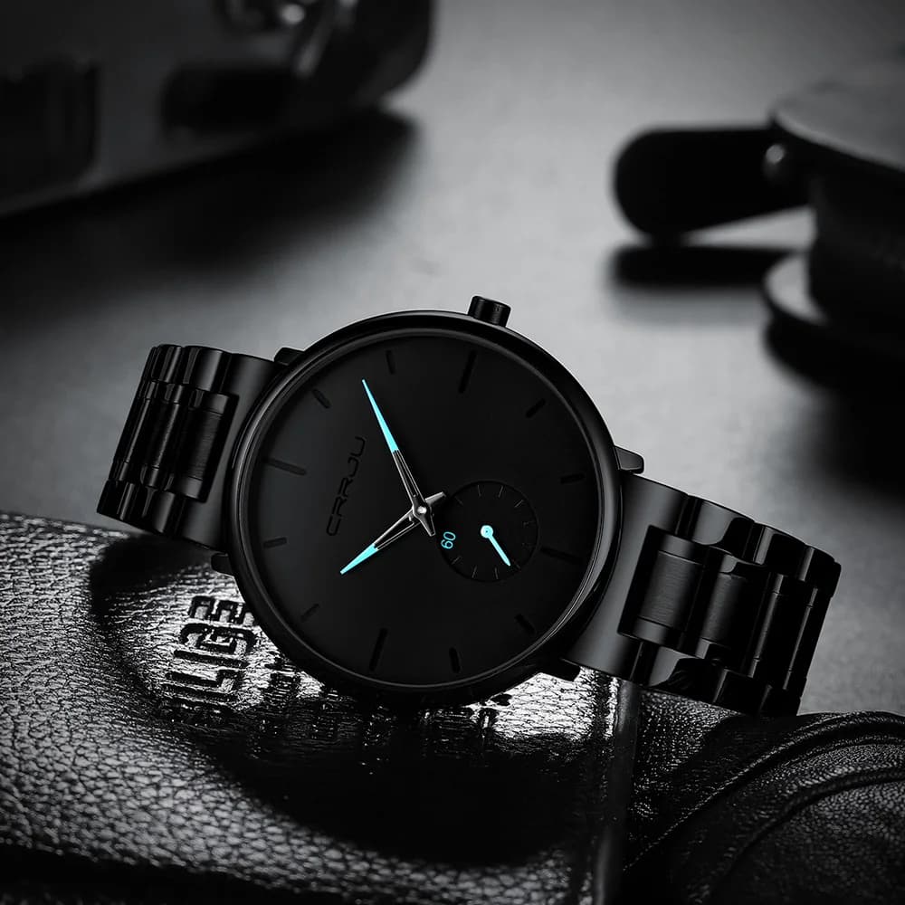CRRJU – montre de luxe pour hommes, bracelet en acier inoxydable, Quartz, Simple, Business, marque supérieure, nouvelle collection 2021