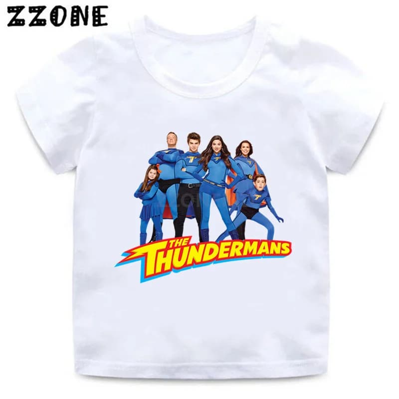 T-Shirt à Manches Courtes pour Enfant, Vêtement Amusant, à la Mode, pour Garçon et Fille, Thème The Thundermans TV Show, wing O5403