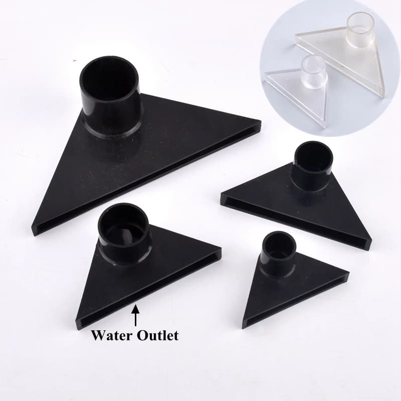 Buse à bec de canard triangulaire pour aquarium, sortie d'eau, arroseur réglable universel précieux pour poisson, raccords de conduite d'eau d'arrosage de jardin, 1PC