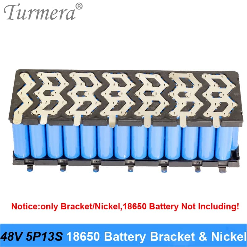 Support de support de batterie pour vélo électrique et scooter électrique, soudage dégrad, Turmera, 48V, 5P13S et W, épaisseur 18650mm, 0.15