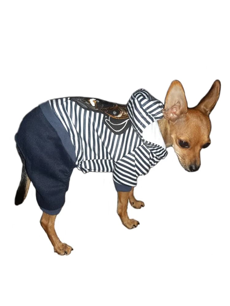 Combinaison de printemps pour petits chiens, pantalons à capuche mignons, salopette pour chiot, Costume bouledogue français, survêtement Yorkie, vêtements pour animaux de compagnie