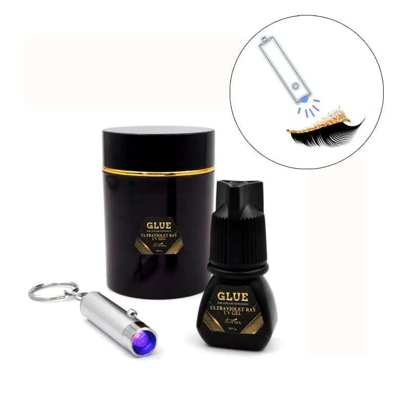 Colle pour cils à séchage rapide en 1 seconde, photothérapie Quantum au micro-ondes, Gel pour Extensions de cils, outil de maquillage de beauté adhésif