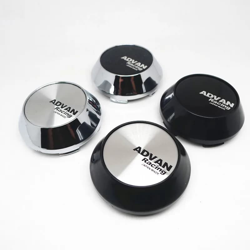 4 pièces 65mm Advan Racing Wheels capuchon central Hup voiture remplacement poussière alliage couverture enjoliveurs Logo emblème Badge Auto style accessoires