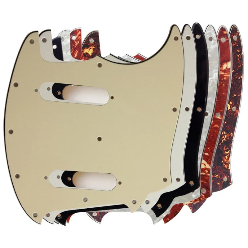 Pleroo – plaque à gratter personnalisée pour guitare US Mustang, Pickguard sans trou de contrôle, plaque à gratter, choix multicolore