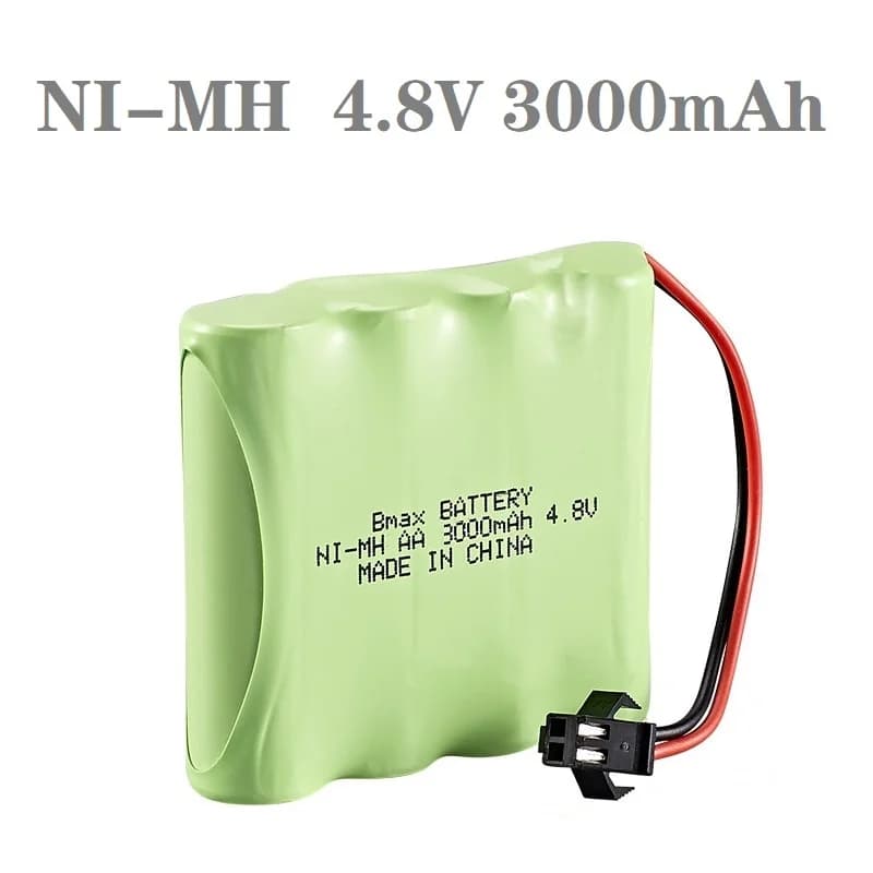 1/2/3/5/10 pièces 4.8v 3000mAh NiMH batterie pour voitures RC Robots réservoirs pistolet bateaux camions AA avec prise SM 4.8v batterie Rechargeable