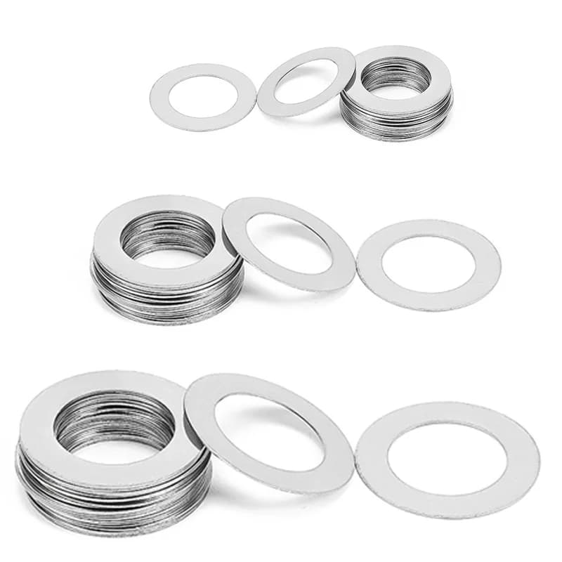 0.1 0.2 ~ 1mm M2 M3 M4 M5 M6 M7 M8 M9 M10 M12 13 14 à M40 304 joint de cale de réglage en acier inoxydable rondelle plate ultra mince