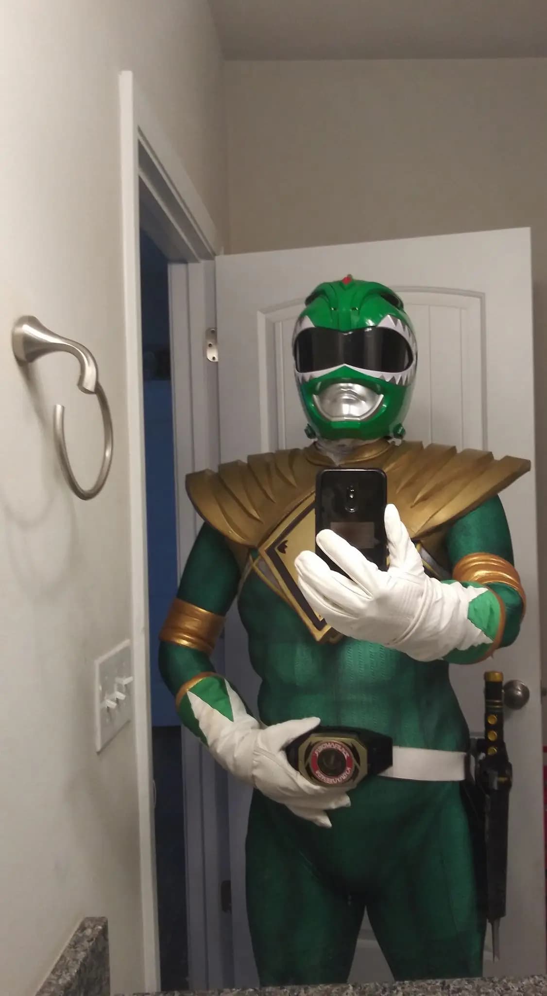 Costume de Cosplay Kyoryu Sentai Vert avec Impression 3D, Zentai Zyuranger Ranger