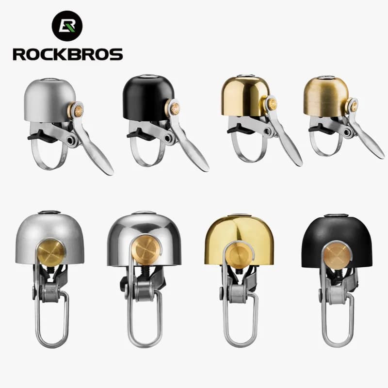 ROCKBROS sonnette de vélo anneau de cyclisme vélo rétro cloches classiques qualité sonore claire vtt sécurité routière avertissement alarme cloches de vélo