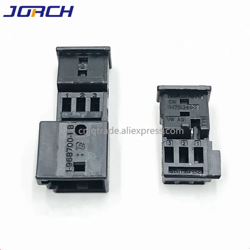 5 jeux de 3 broches 1- 968700 -1 1355620 -1 Connecteur stéréo automatique prise de haut-parleur de voiture prise triple prise de capteur de pluie pour VW BMW