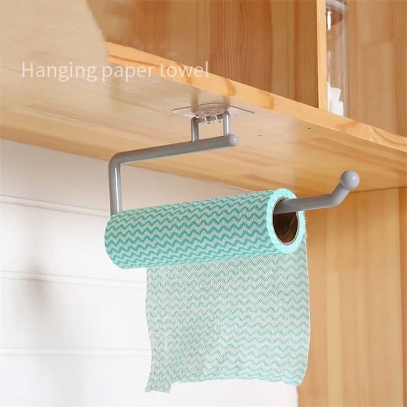 Porte-rouleau de papier toilette, porte-serviettes de cuisine, salle de bain, porte-crochet, organisateur