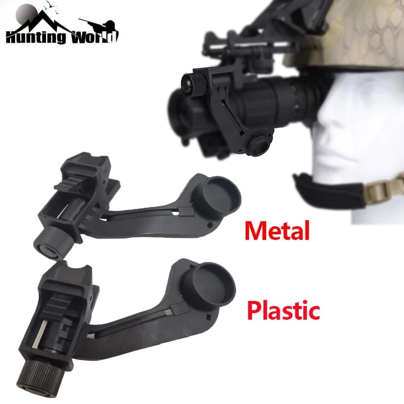 DulPlastic-Adaptateur de casque en métal J Arm NVG, support rapide pour la chasse, lunettes de vision nocturne, Fit Mich Fast M88, Airsoft Pvs 14