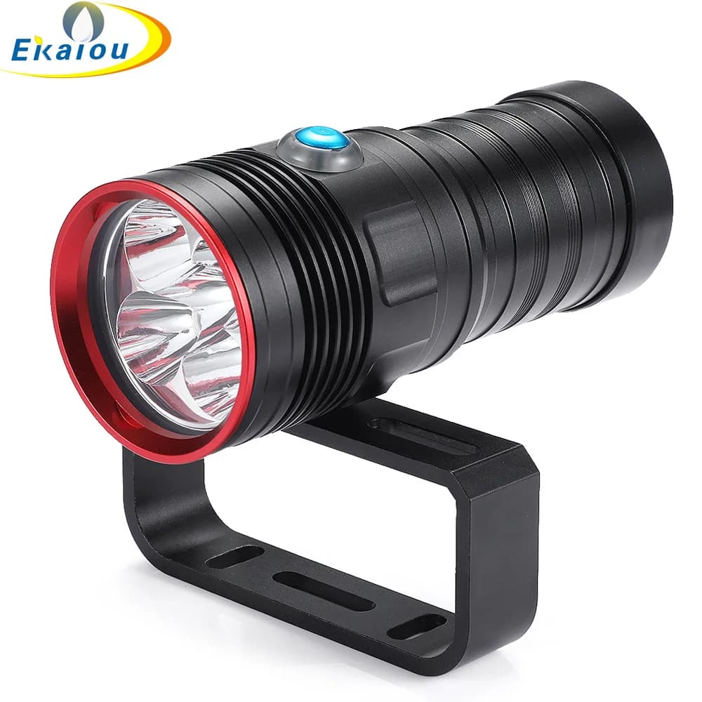 Lampe de poche L2 blanche/jaune à 5 lumières, sous-marine, puissante, tactique, étanche à 200M, pour la chasse et le Camping, nouveauté