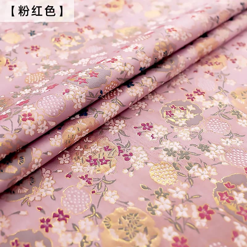 Tissu damassé à motif jacquard brocart, pour coudre cheongsam et kimono, matériel de patchwork pour vêtements de bricolage