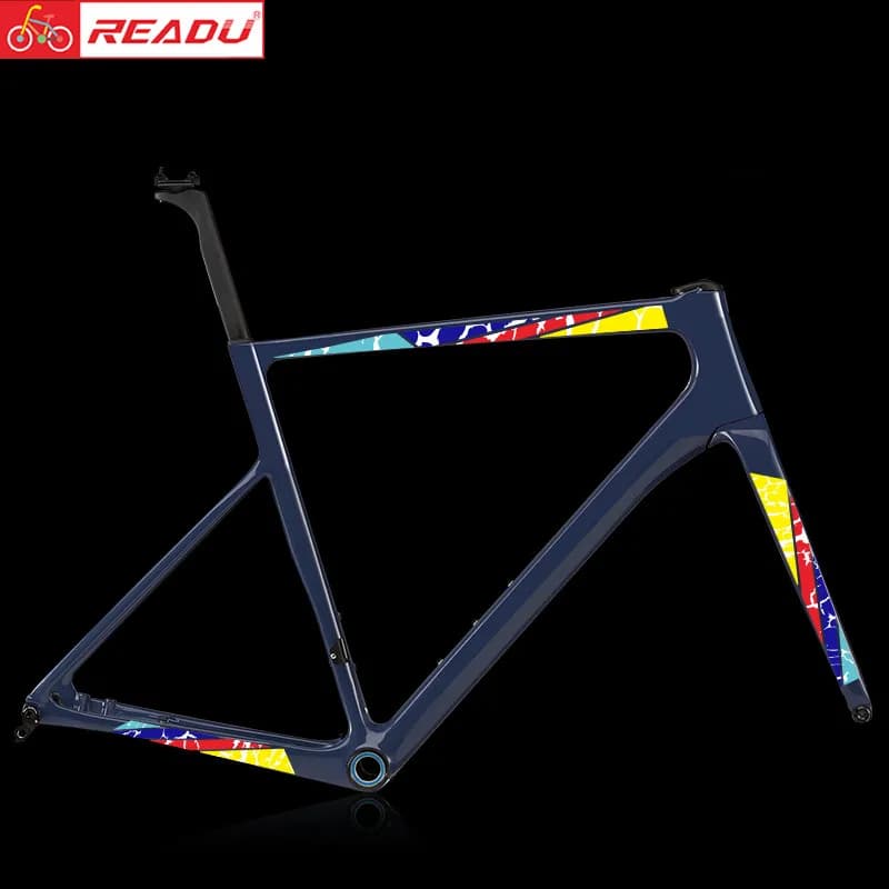 Autocollants READU autocollants de vélo de route 6 couleurs autocollants de vélo décoratifs autocollant de fourche avant autocollants de fourche arrière autocollants de cadre mat