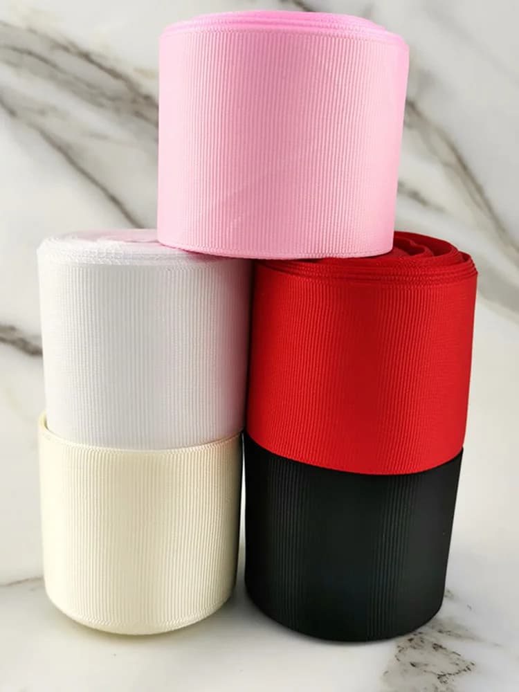 Ruban gros-grain de 2 pouces (10 mètres/lot) 50mm, emballage cadeau de noël, décoration faite à la main, bricolage, vente en gros
