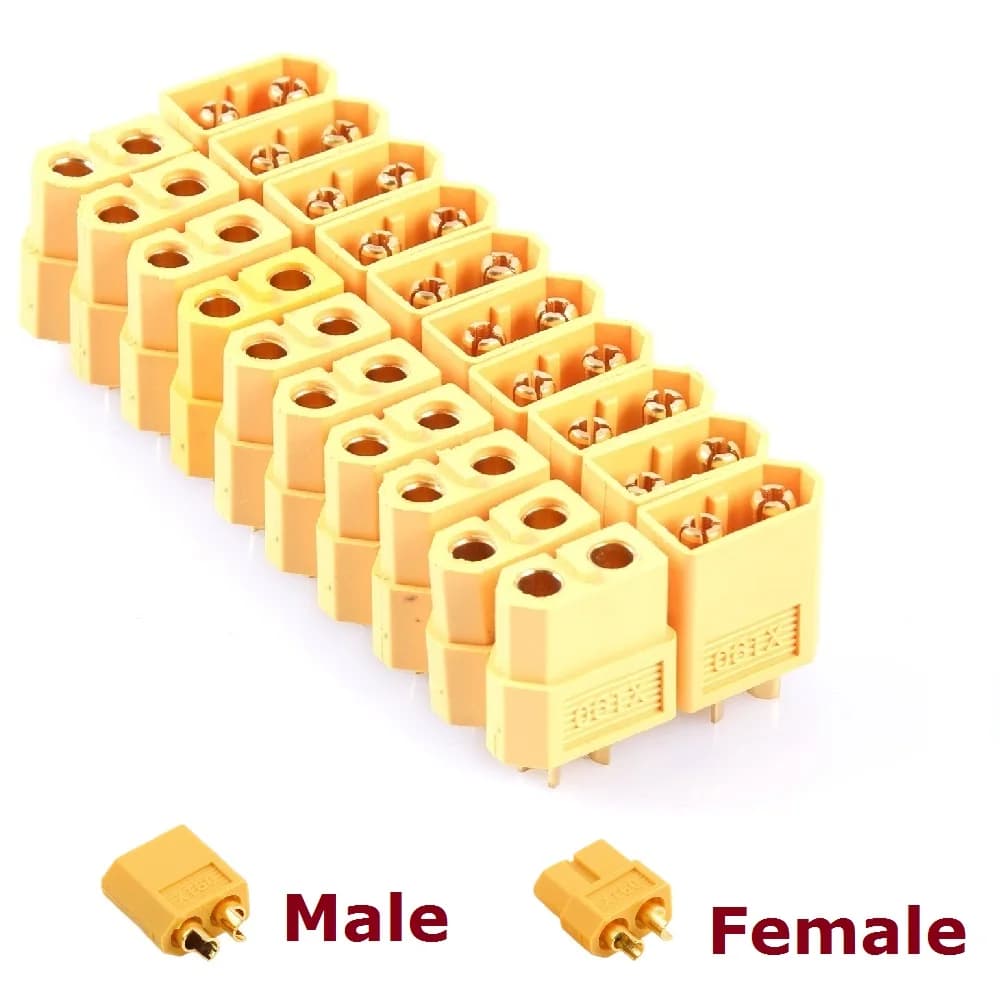 10 pièces XT60 XT60H XT30U XT-60 mâle femelle XT30 XT90 t-plug EC3 EC5 EC8Bullet connecteurs fiches pour batterie RC Lipo