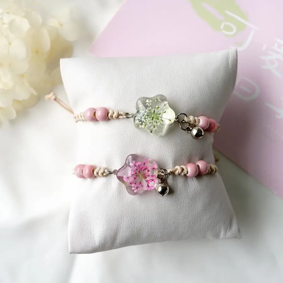 Bracelet en cristal étoile fleur séchée, cadeaux de Couple pour petite amie, bijoux à la mode, vente en gros # 82637