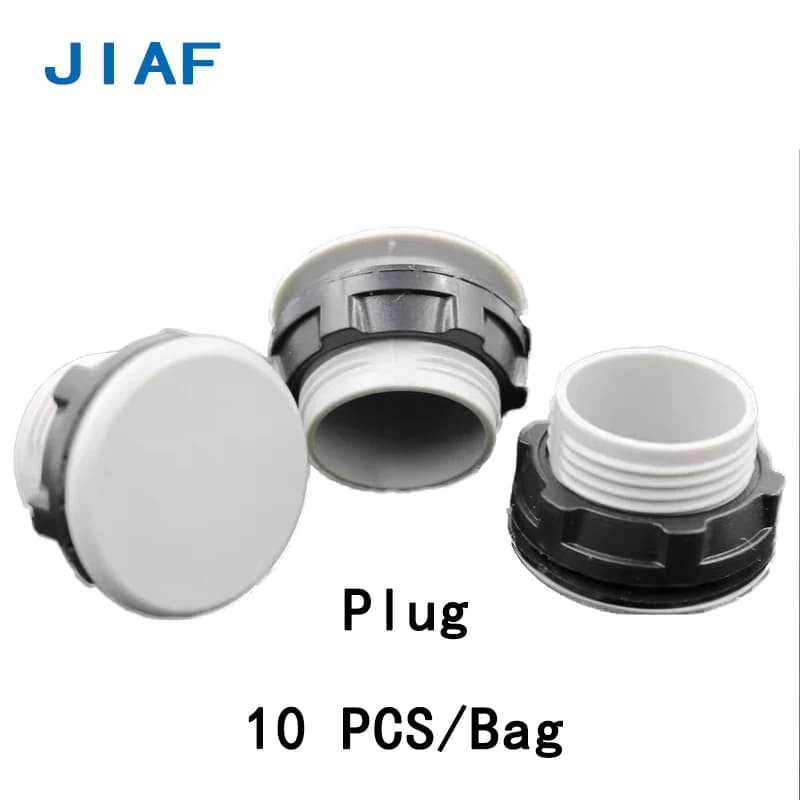 Bouchon en plastique pour trou de 22 mm, bouton ABS de 16 mm, noir/gris, anti-poussière, étanche, pour blocage de trou de 30 mm dans les armoires de distribution