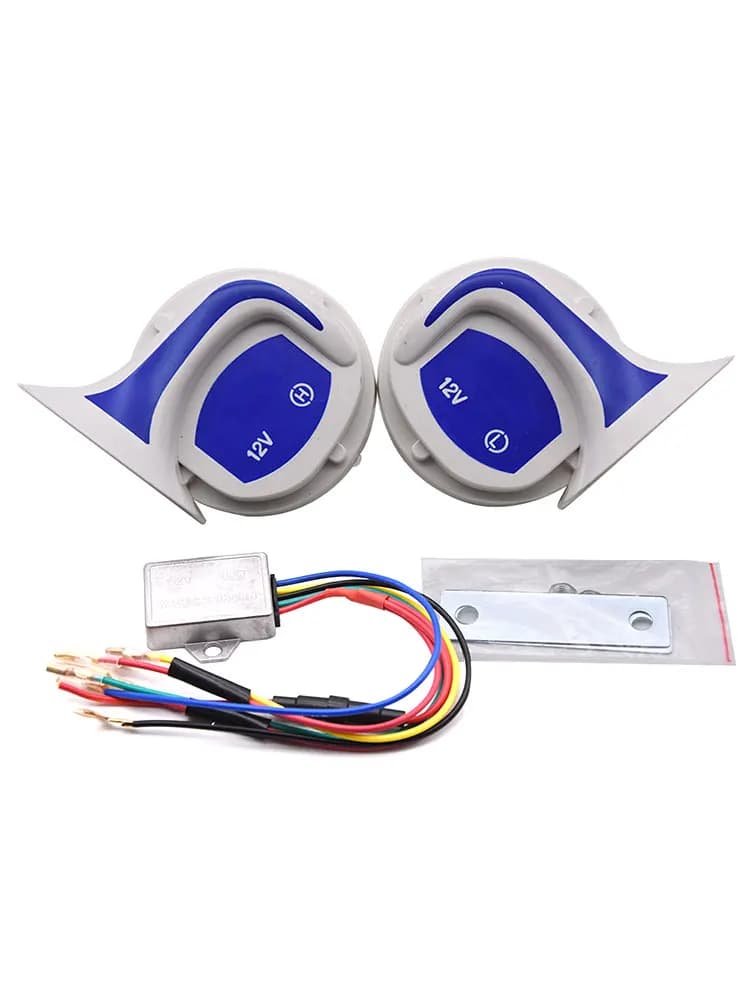 Klaxon d'escargot électrique pour moto et voiture, super 115 DB, train, camions, style de voiture, 12V, son de portée, accessoires, 2 pièces