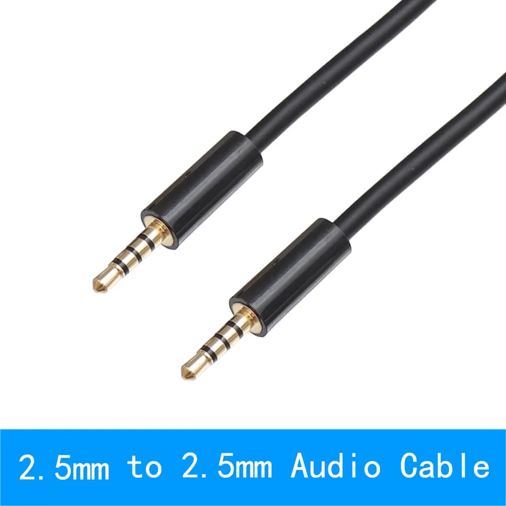 0.2m 1m 2m 3m 8m 4 pôles 2.5mm à 2.5mm câble Audio vidéo Jack 2.5 câble mâle
