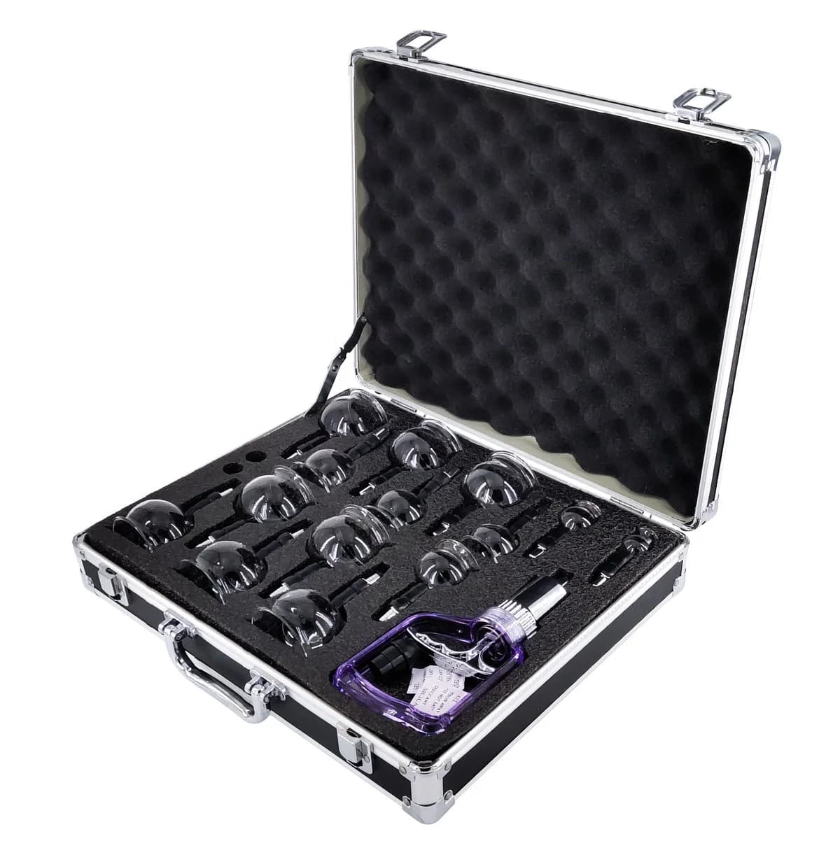 Dispositif de Chi ping en verre sous vide, longueur de la bouche, hijama, standardisation, verre de beauté, ensemble de 14 pièces, nouveau
