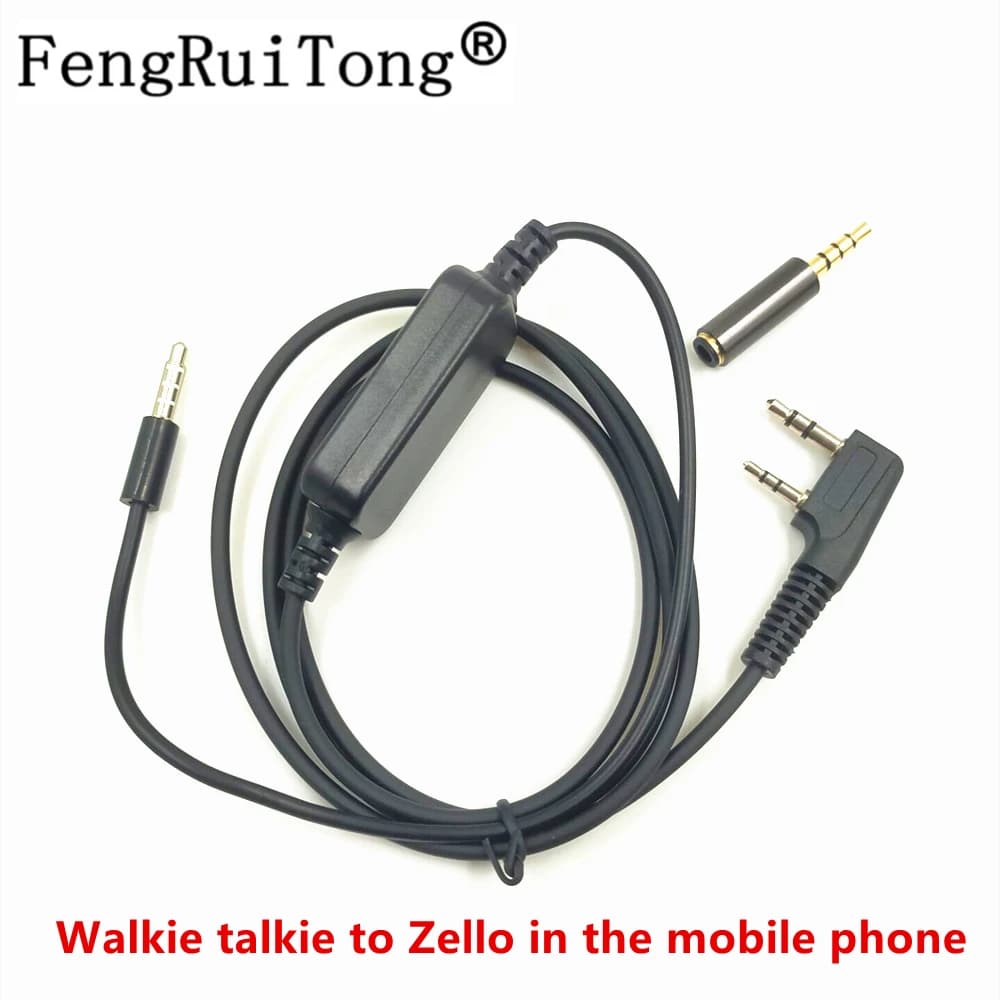 BaoFeng – câble d'interface Audio pour téléphone portable Android et iOS, Zello-k1, pour UV5R UV-82, KENWOOD WOUXUN TYT