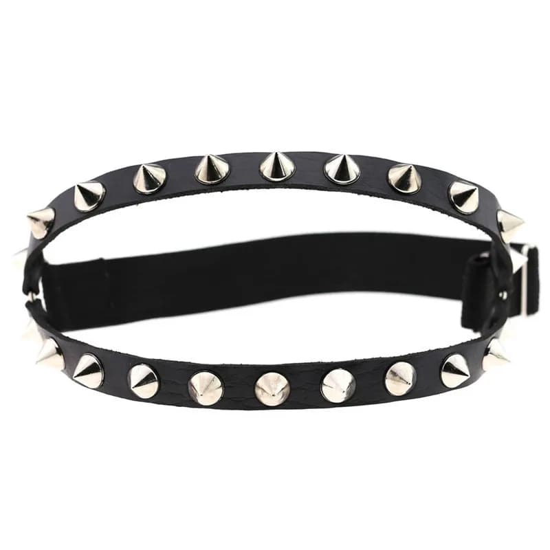 Ceintures de jarretelles en cuir élastique, Punk, chaussettes, harnais, jarretelles, harajuku