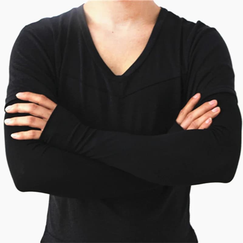 Mitaine en soie glacée pour homme et femme, mitaine de conduite, Protection contre les UV, gant à manches sans doigts, I58