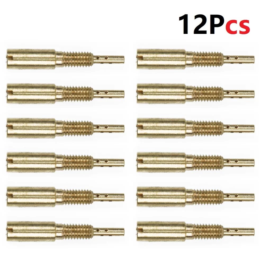 12 PIÈCES Carburateur Gicleur Principal Kit Pilote Jets Lent Jet Pour Mikuni Carburateur VM28 /486 HS40, HSR42 / 45/48 RS34-RS40