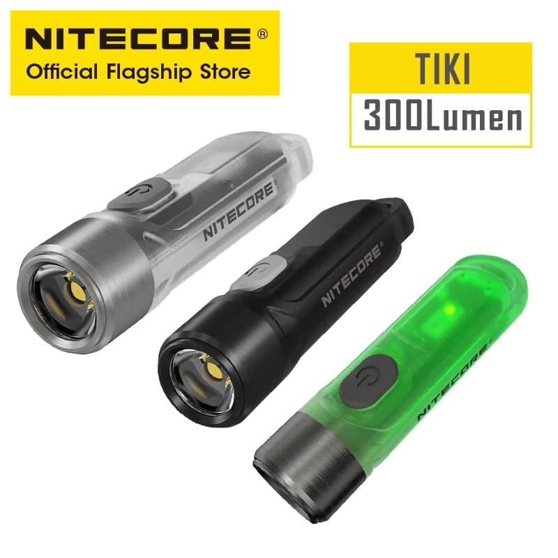 NITECORE TIKI Source multi-lumière USB-C Charge Portable EDC Camping lampe de poche APC UV Mini porte-clés lumière Signal d'avertissement clignotant