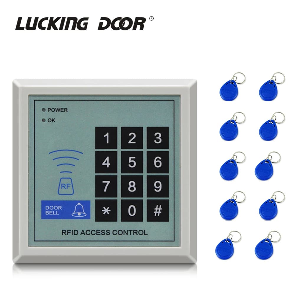 Dispositif de clavier de contrôle d'accès RFID, sécurité de la machine, serrure de porte d'entrée de proximité, système de contrôle d'accès, 125kHz, 1000 utilisateurs