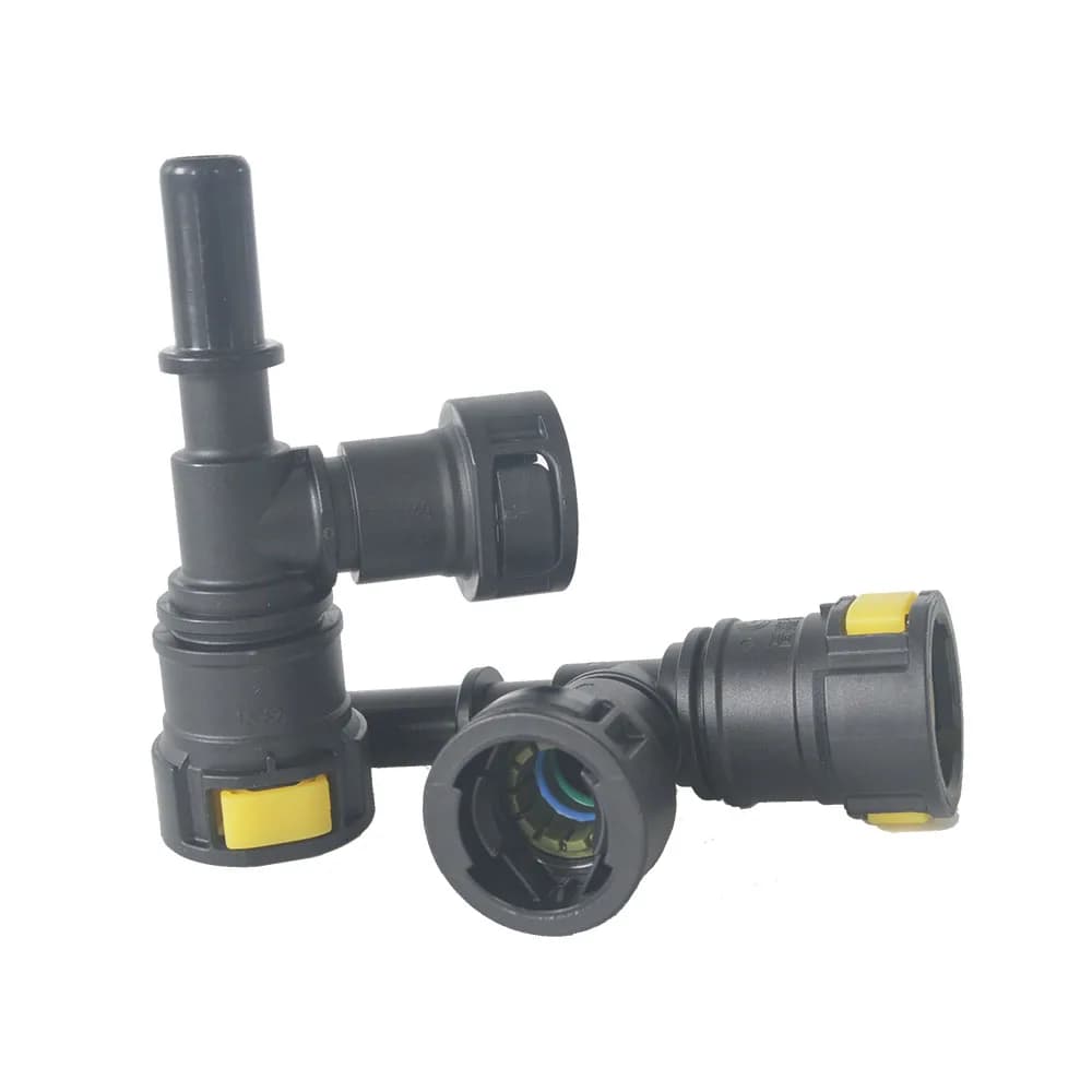 Coupleur de conduite de carburant pour voiture, 15.82mm-SAE5/8 pouces, connecteur rapide, adaptateur en caoutchouc et Nylon, déconnexion pour système de refroidissement de batterie EV