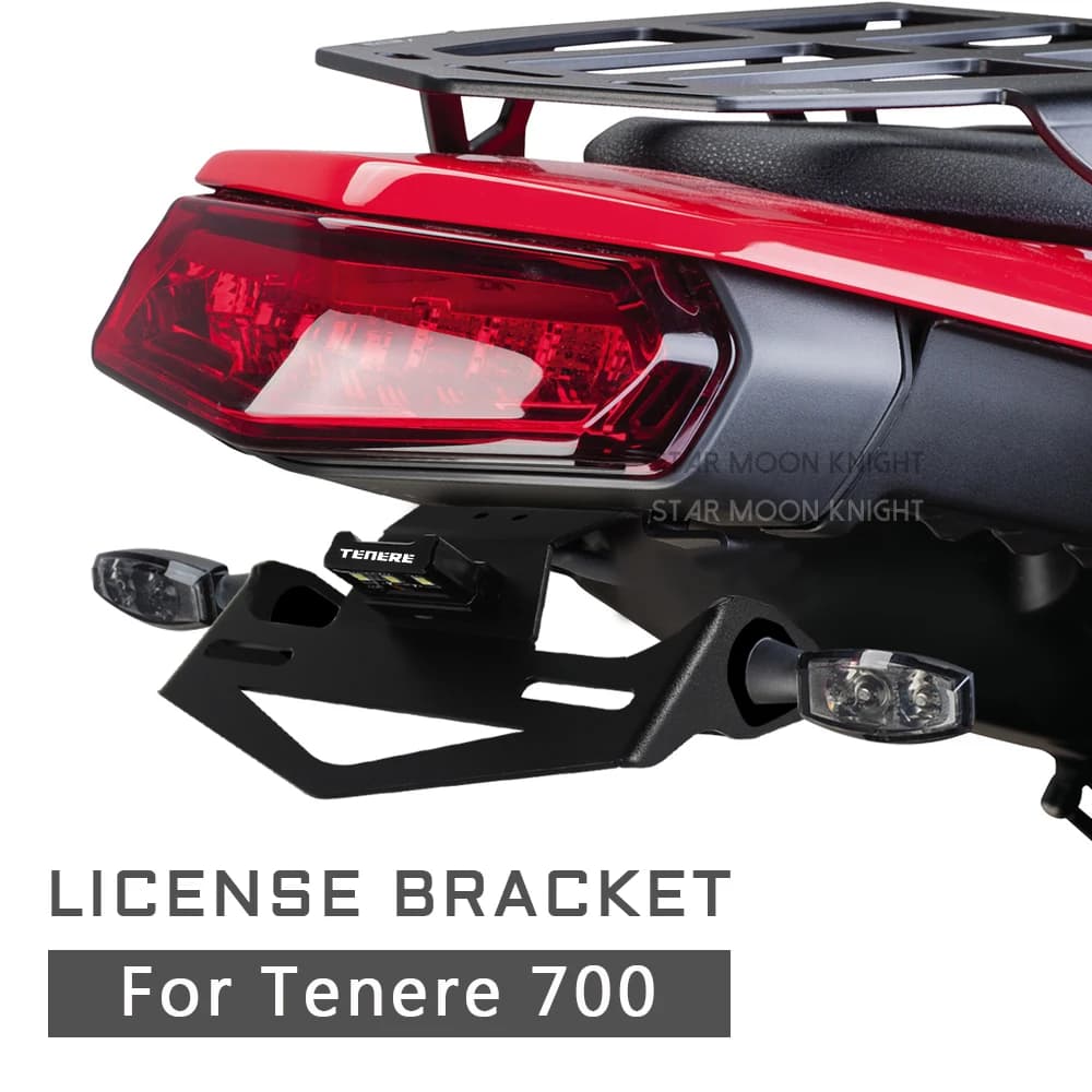 Support de plaque d'immatriculation arrière pour moto Yamaha Tenere 700 Tenere700 2019 2020 2021, éliminateur de garde-boue arrière