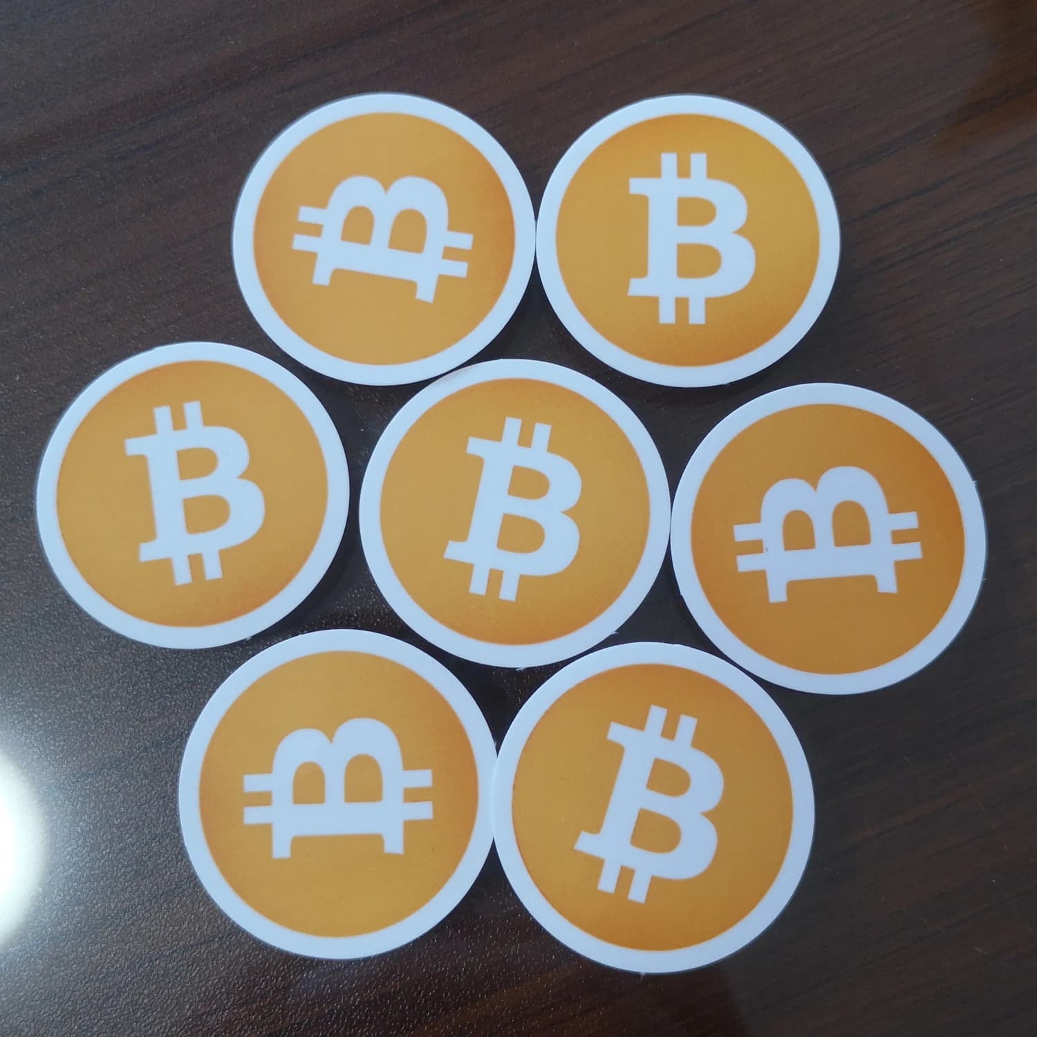 Autocollant LOGO BITCOIN 3.5cm, 20 pièces, imperméable, résistant aux déchirures, PVC blanc, coupe individuellement pour les fans de crypto-monnaie, publicité