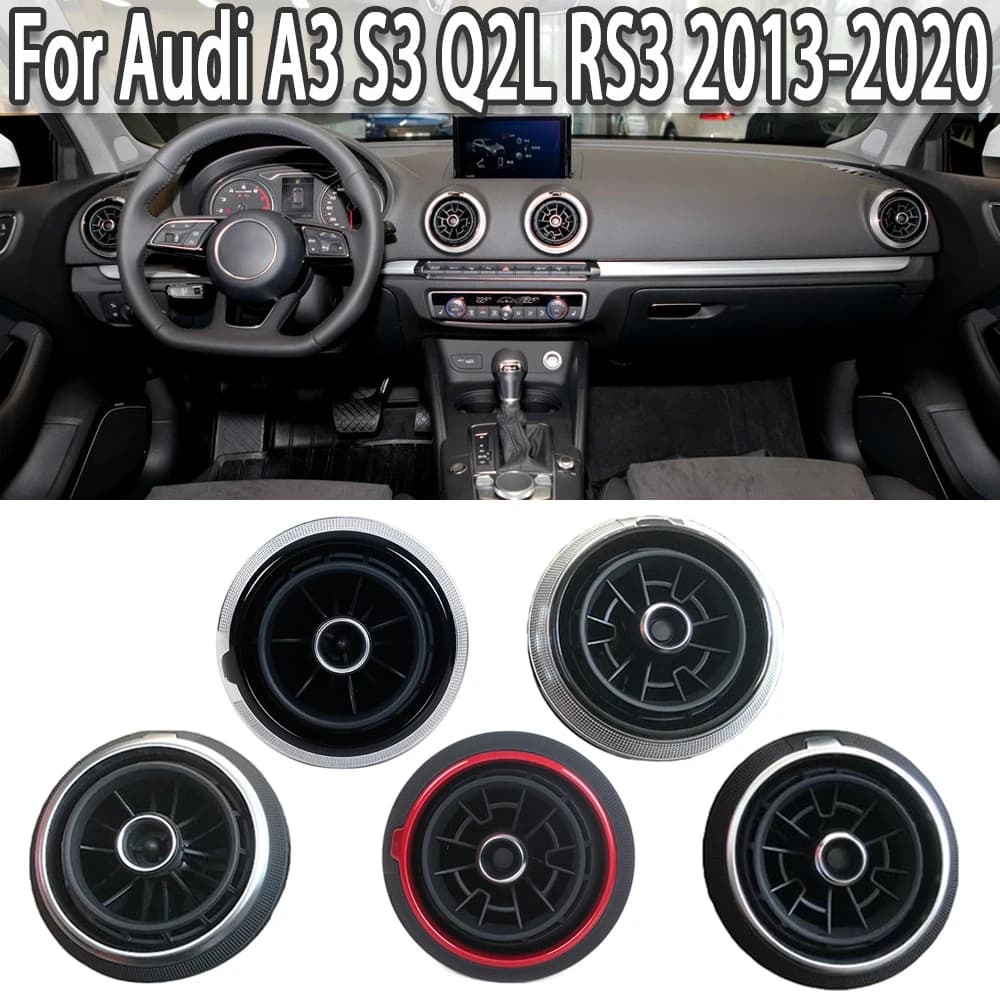 K-Car-Sortie de climatiseur de remplacement, tableau Prada, décoratif pour Audi A3 S3 Q2L RS3 2013-2020, 1 pièce