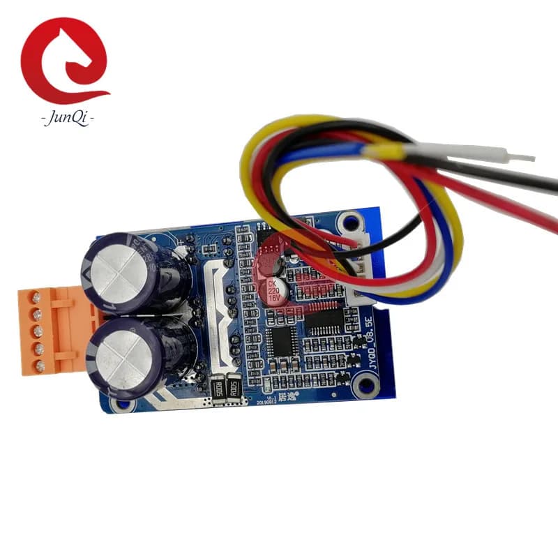 Contrôleur de moteur BLDC 18-50V 15A pour moteur BLDC sans capteur, contrôleur de moteur JYQD-V8.5E avec dissipateur thermique et fils de connexion