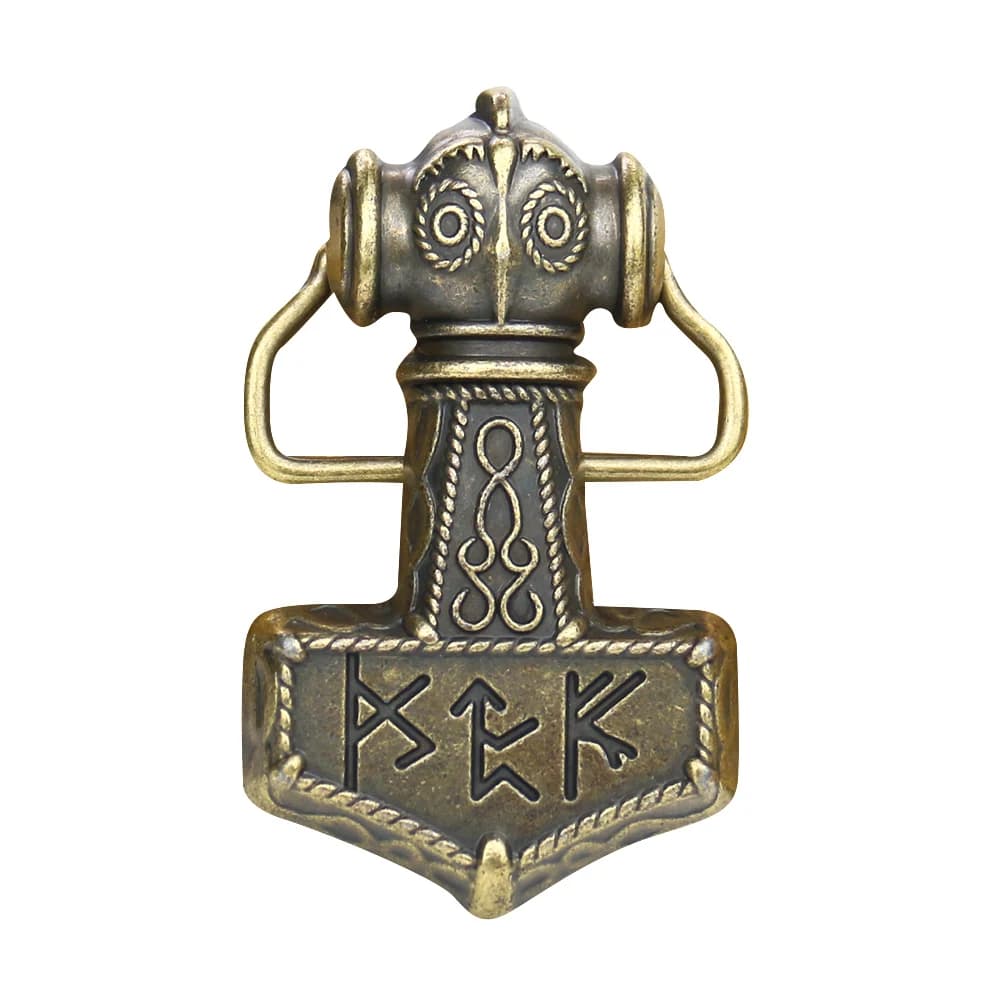 Boucle de ceinture en marteau Odin occidental, Europe du nord, mythologie Viking, roi dieu, accessoires Cowboy homme fait maison, bricolage, accessoires pour jeans, cadeau