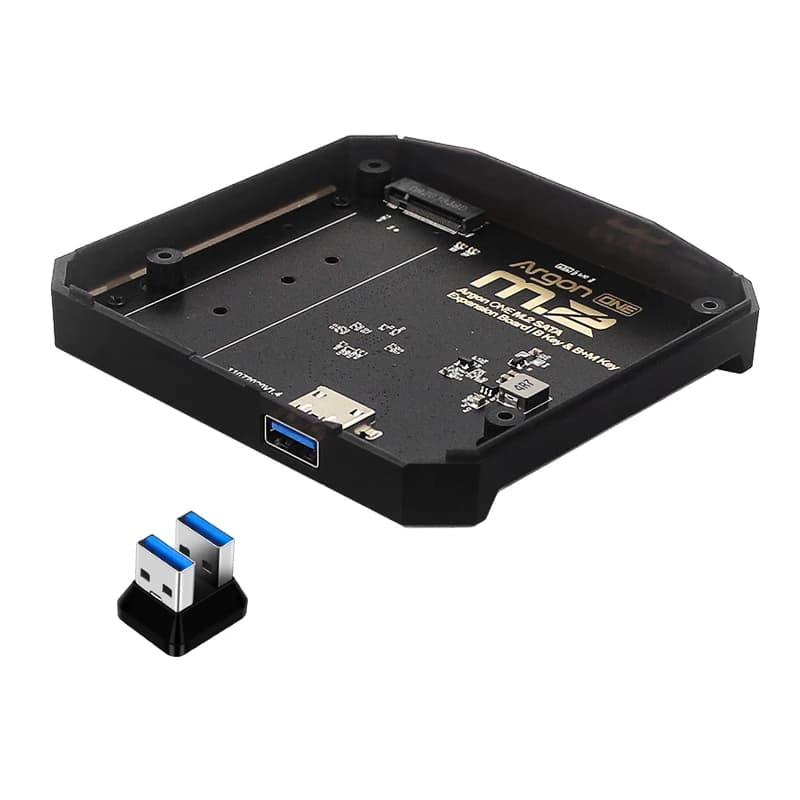 Carte d'extension Raspberry Pi 4 Argon M.2, USB 3.0 vers M.2 SATA M.2, Base adaptateur SSD pour boîtier Argon ONE/ONE V2/Nanosound