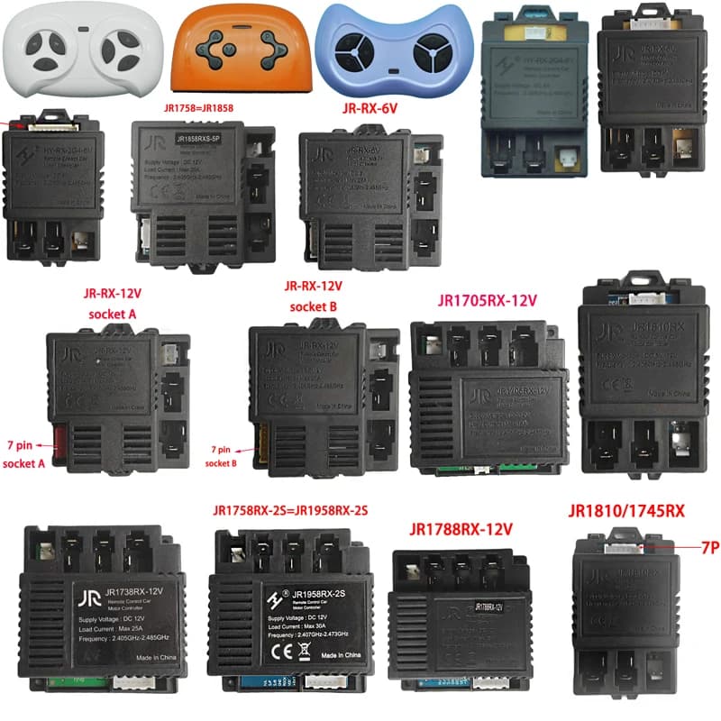 6V 12V 24V JR-RX JR1705 1930 1858 1810 1738 JR1922 HY2005 2012, jouets pour enfants, unité de télécommande de voiture, récepteur
