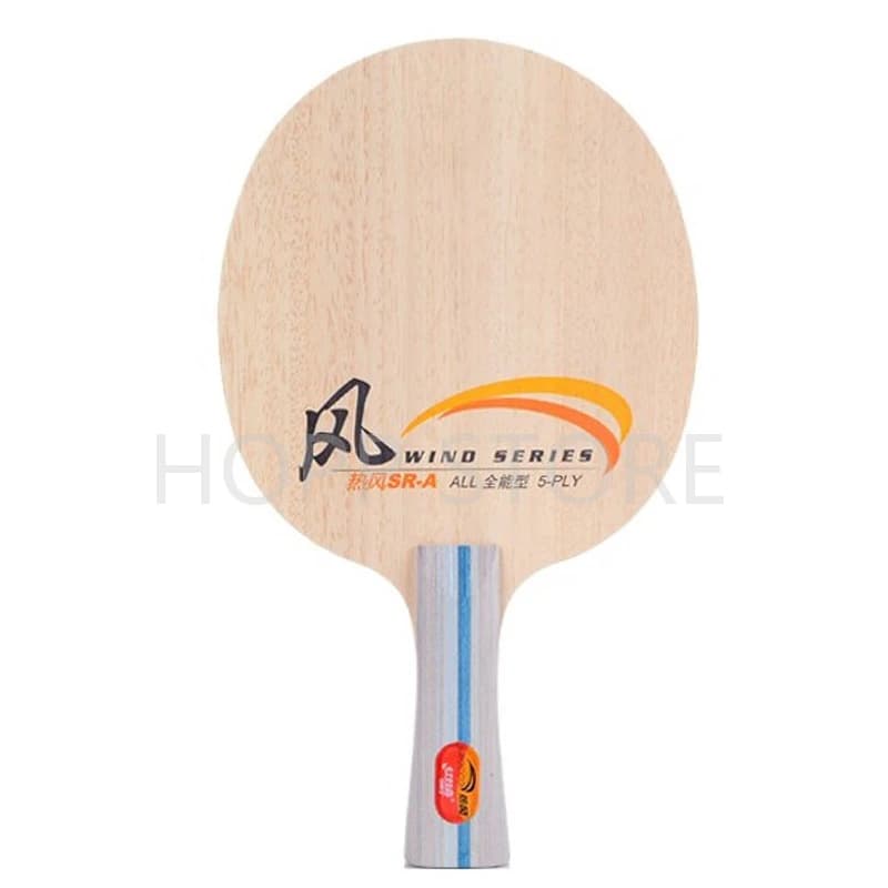 DHS SIROCCO-Lame de tennis de table en bois pur pour débutants, raquettes, ping-pong, paddle, 5 plis, sans boîte