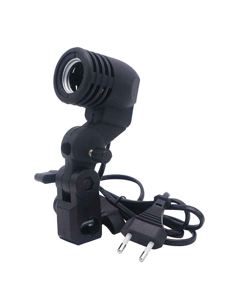 Prise ue E27 prise Softbox lampe photographique ampoule support de Base adaptateur pour Studio Photo remplissage lumière support de Base pour trépied