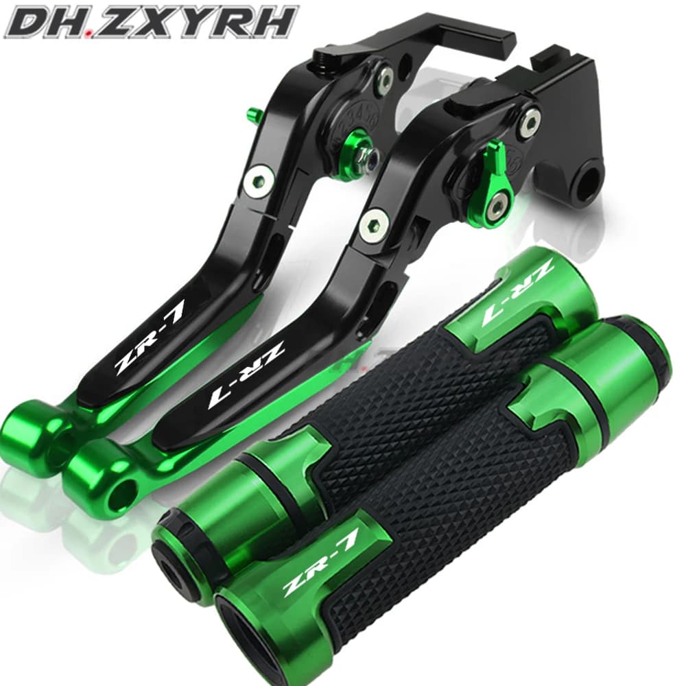 Pour Kawasaki ZR-7 / S ZR7 ZR7S 1999-2003 accessoires de moto poignée de frein leviers d'embrayage de frein réglables poignées d'extrémité de barre de main