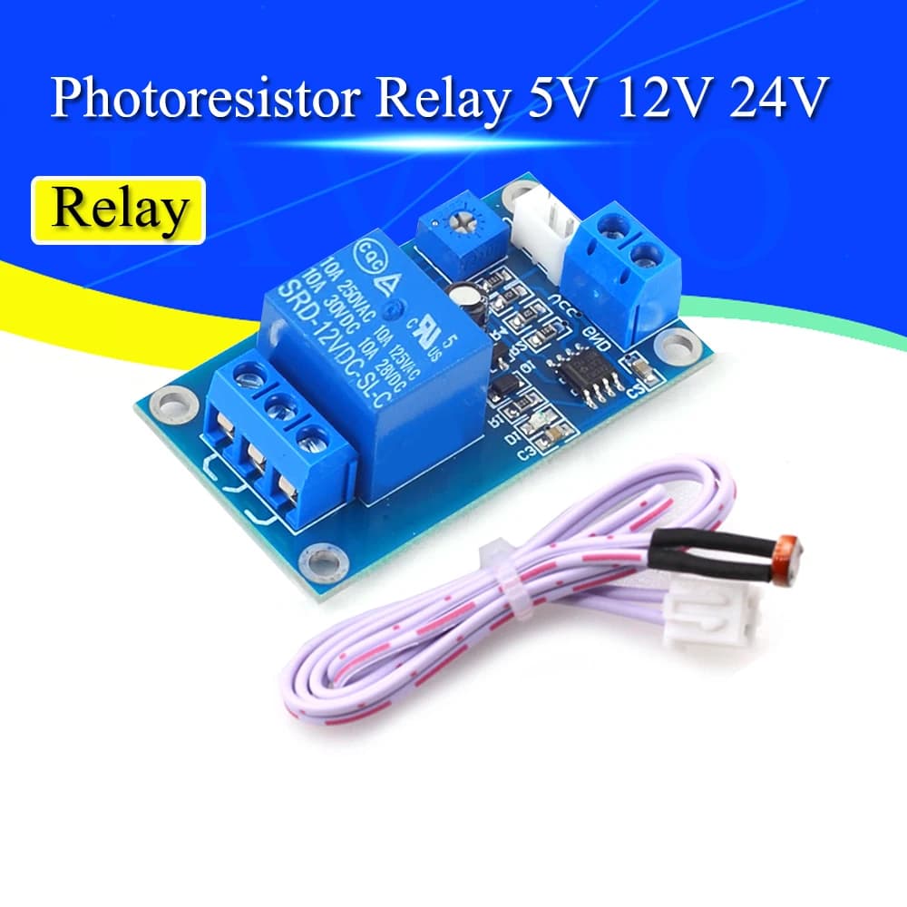 XH-M131 DC 5 V/12 V interrupteur de commande de lumière Module de relais de photorésistance capteur de détection 10A Module de contrôle automatique de luminosité
