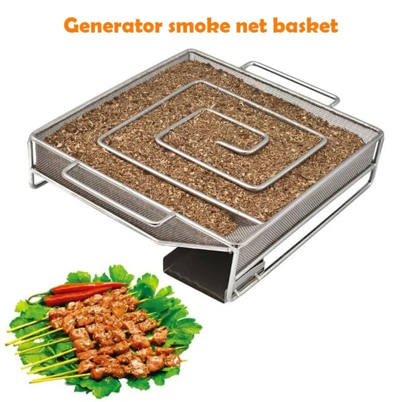 C2-Générateur de struction ée Froide pour Barbecue ou struction oir, Poussière de Bois, struction eur Chaud et Froid, Stade de struction age, Brûler la Viande, Outils de Cuisson en Acier Inoxydable