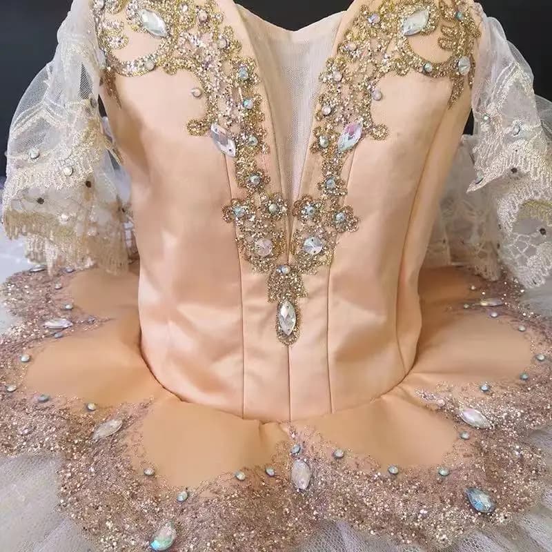 Nouvelle jupe de ballet professionnelle, tutu classique en forme de crêpe, costumes