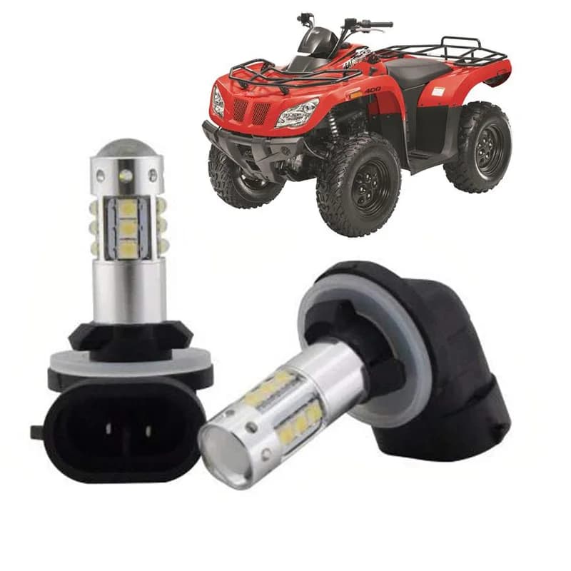 Ampoule de sauna LED super blanche, feux de conduite, Arctic Cat 400, 500, 550, 650, 700, 1000, 700s, Prowler XT, 550 HDX, 80W, 2 pièces