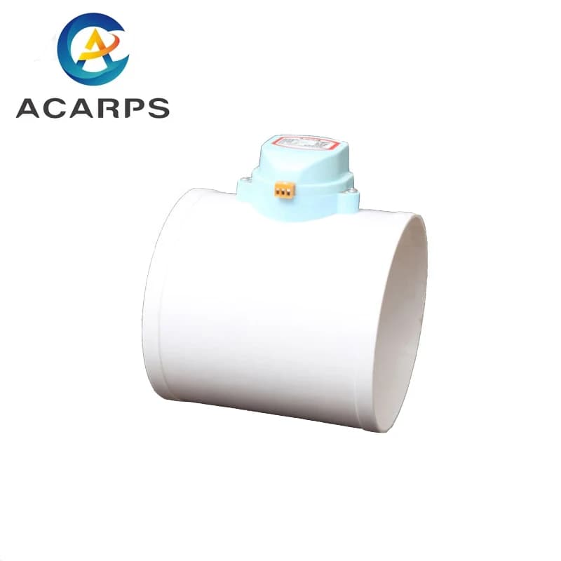 Amortisseur HAVC en plastique PVC, Valve d'air électrique, clapet anti-retour motorisé, tuyau 75/110/160/200mm 220V 12V 24V